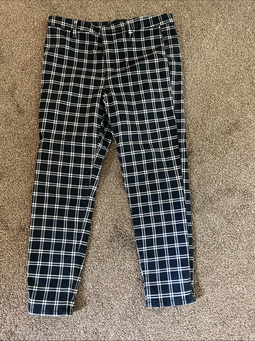 Tinsel Black Plaid Straight Leg Pants